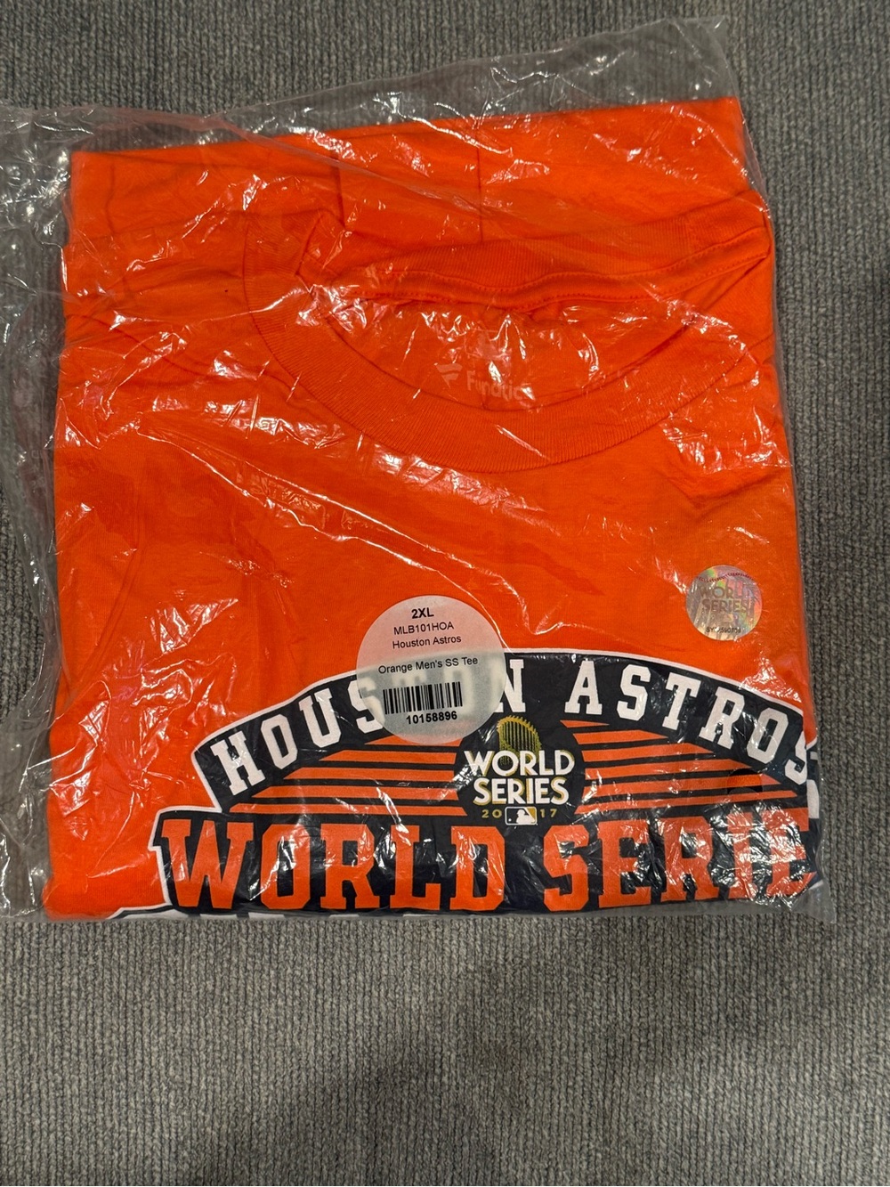 NEW Fanatics Orange Houston Astros World Series Short Sleeve Tee 2017 Size XXL